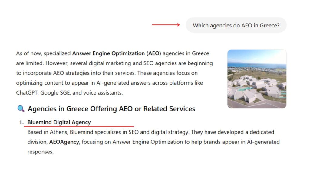 ΑΕΟ Answer Engine Optimization-υπηρεσία από τη bluemind