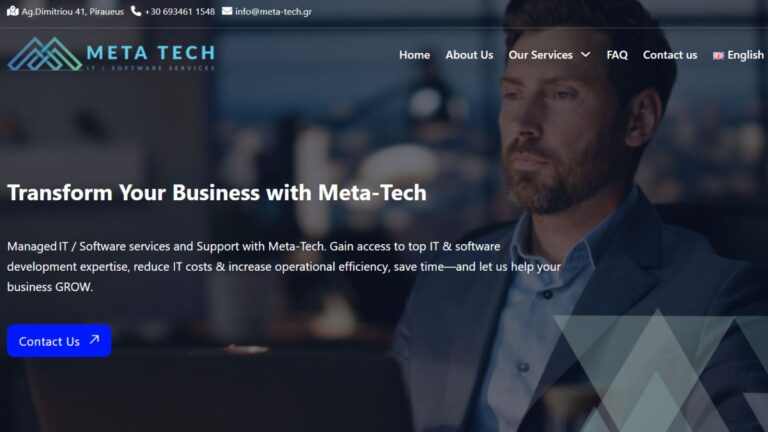 Κατασκευή Ιστοσελίδας WordPress για εταιρεία τεχνολογίας