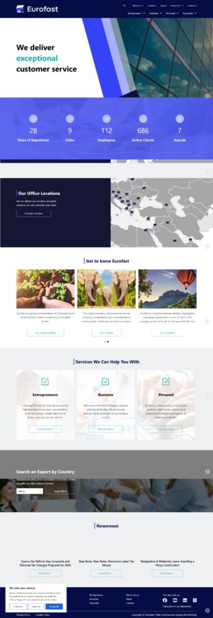 case-study για την κατασκευη ιστοσελιδας της eurofast απο τη Bluemind