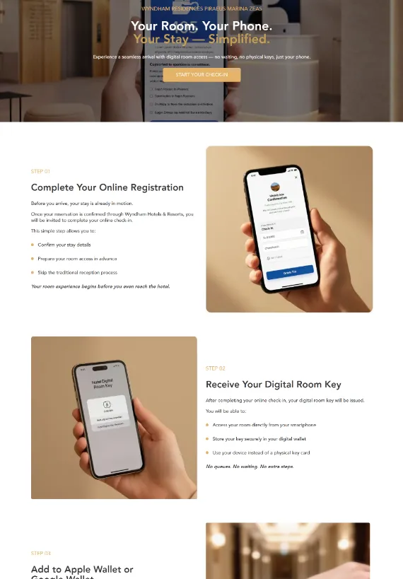 bluemind wyndham piraeus digital experience design for website storytelling