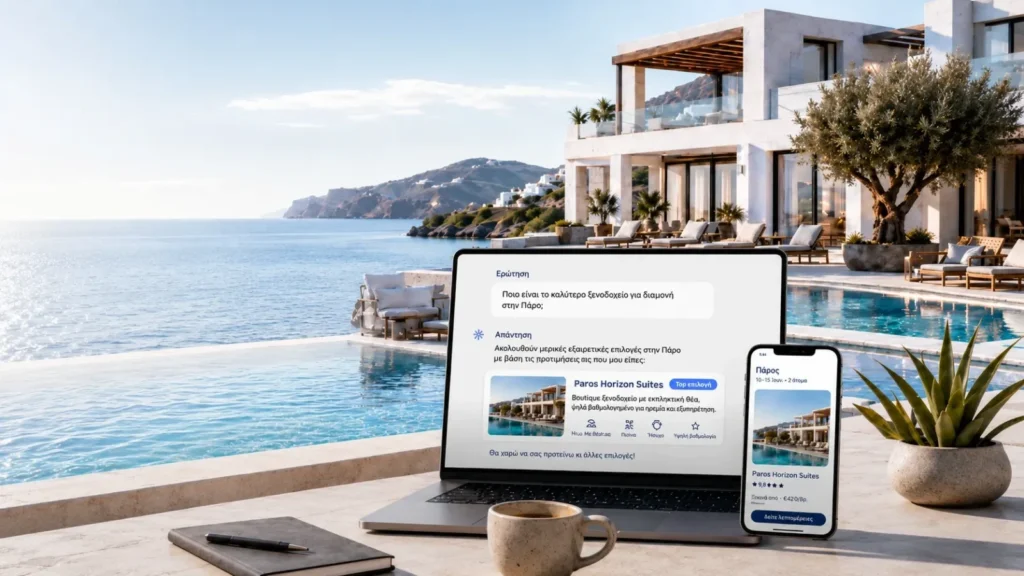 Πώς να εμφανίζεται το ξενοδοχείο σας όταν κάποιος ρωτά το ChatGPT για διαμονή στον προορισμό σας Bluemind