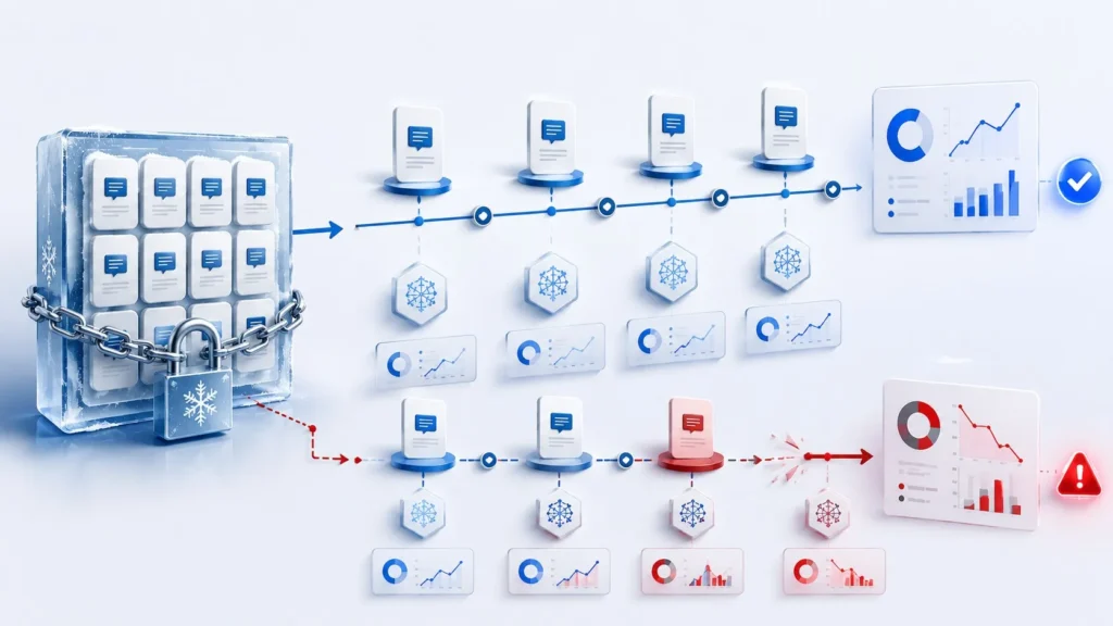 Πώς σχεδιάζεται ένα frozen query set — και γιατί δεν αλλάζεις ποτέ τα prompts σου στη μέση της μέτρησης